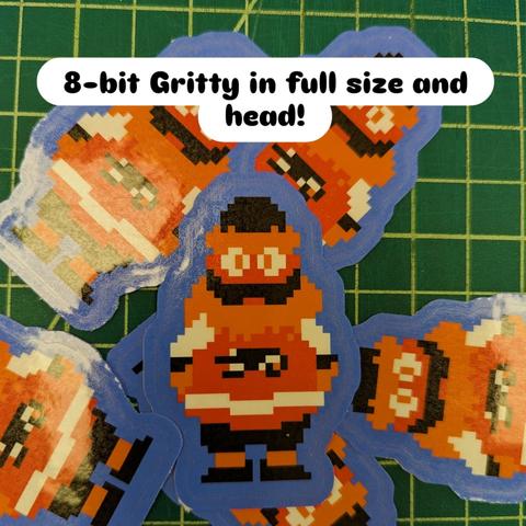 Pile of stickers of 8-bit gritty