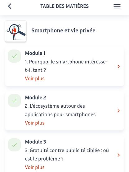 Début de la table des matières :
pourquoi le smartphone intéresse t il autant ?
l'écosystème autour des Apps 
gratuité contre publicité ciblée : où est le problème ?