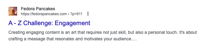 A screenshot of how this post will look on google if the excerpt is too long and cut off. The URL is incorrect, displaying the preview instead of the real URL, but otherwise it is correct