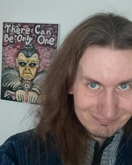 Me with a painting.
