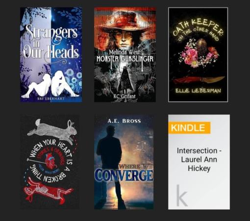 Strangers in Our Heads by Bri Eberhart
Melinda West Monster Gunslinger by RC Grifant
Oath Keepers On the Other Hand by Ellie Lieberman
When Your Heart is a Broken Thing by Helen Whistberry
Where We Converge by AE Bross
BOOKS FROM THE INDIE APRIL BOOK SALE 2025