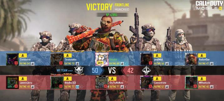 — UTVi",

MY TEAM >>> vl 50 VS 42 }

| 2. | y 2 | | 2 | =

JamminJerry ” BillyBoy313 ShyTryMeMato Hy > Caimantriste MRfoshizzle

RATING 48] PJ | ° RATING 72] BEY 2 | t # RATING 7] PJ «| \ \ (RATING 52] P91 4 \ [RATING 46] PJ 1 |
FF M re y Se 4

YT i)