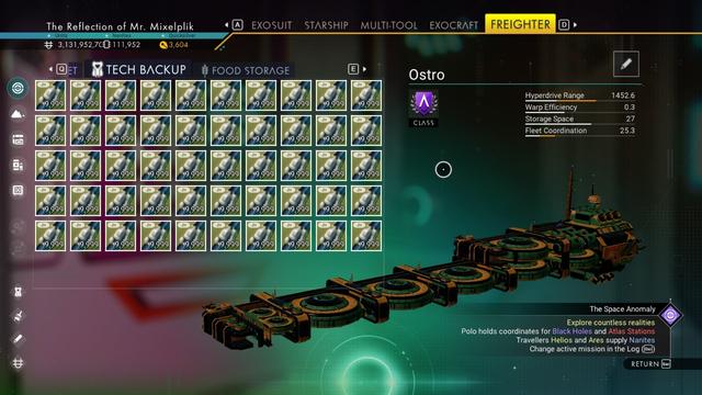 A freighter's storage container filled to the absolute brim with Runaway Mold.