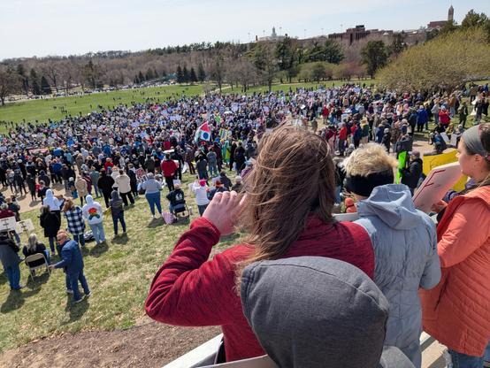 Crowd at Memorial Park