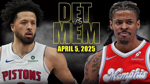 Memphis Grizzlies vs Detroit Pistons Full Game Highlights - April 5, 2025 | NBA Regular Season