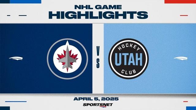NHL Highlights | Jets vs. Utah HC - April 5, 2025