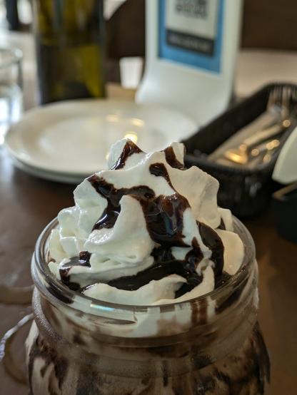 Chocolate chip milkshake