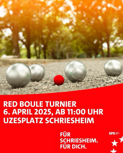 Ein Bild von Petanque Kugeln mit rotem Schweinchen