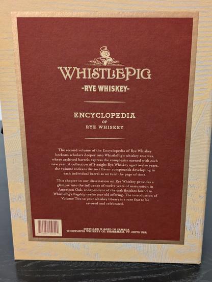 Back of the WhistlePig box