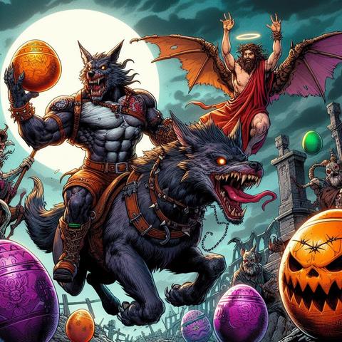#ZombieJesusChocolateDay 

#Suitable for #PartTimeWerewolves and #AlsoAvailable in #PlumAndRusty...