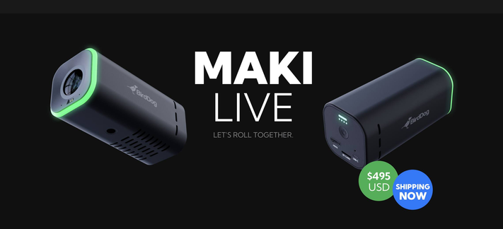 Screenshot Maki Live z https://birddog.tv/makilive-overview/