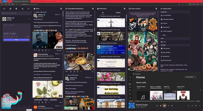 #PSiReN.eu #AdvancedWebInterface v4.3.4+glitch with/without #CollapsedToots, which are #StillQuiteCool... Whether you #LikeIT... #OrNot...