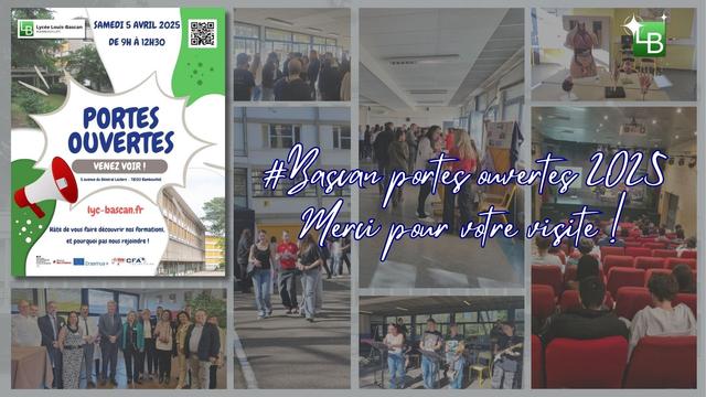 Samedi 5 avril 2025 : nouveau succès des portes ouvertes du lycée Louis-Bascan, à Rambouillet (78). Un grand merci à toutes et à tous pour votre visite !