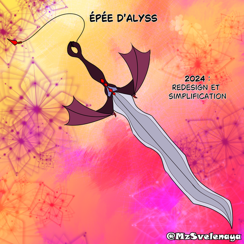 épée d'Alyss : 2024 : redesign et simplification