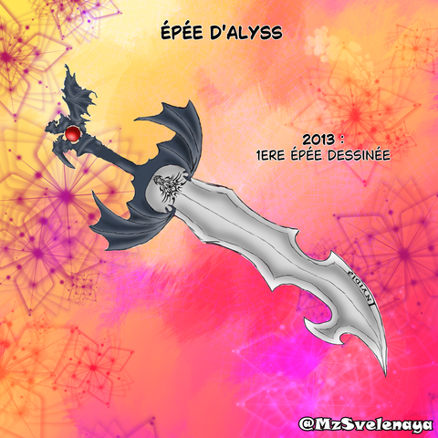 épée d'alyss, 2023 : 1ere épée dessinée