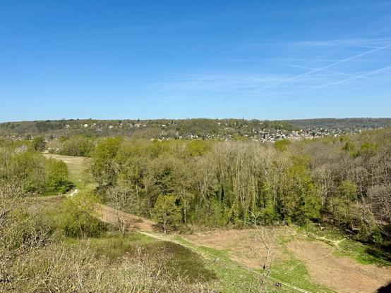 La vallée de Chevreuse depuis le viaduc des Fauvettes