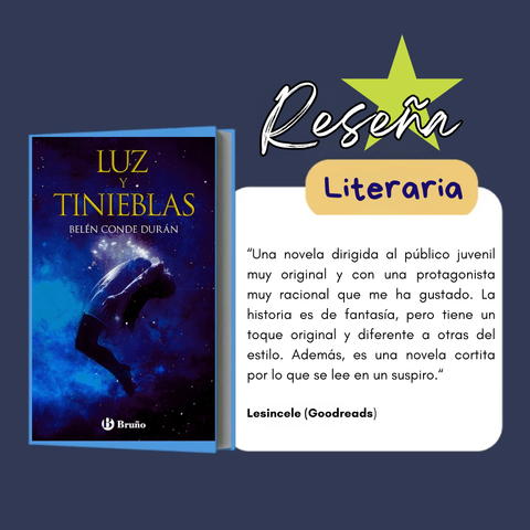 "Una novela dirigida al público juvenil muy original y con una protagonista muy racional que le ha gustado. La historia es de fantasía, pero tiene un toque original y diferente a otras del estilo. Además, es una novela cortita, por lo que se lee en seguida."