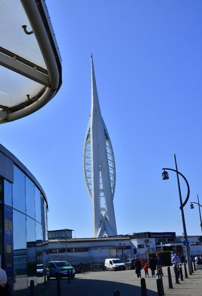 Rear view of the Spinnaker Tower.