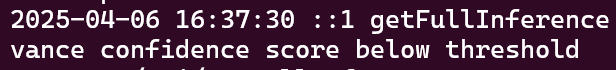 "vance confidence score below threshold"