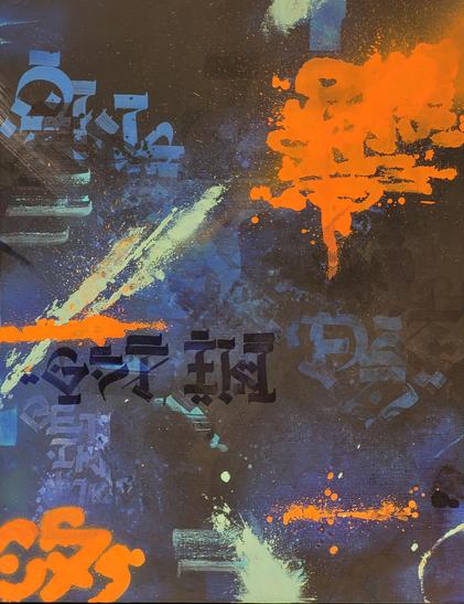 Peinture de Mondé : "get in"