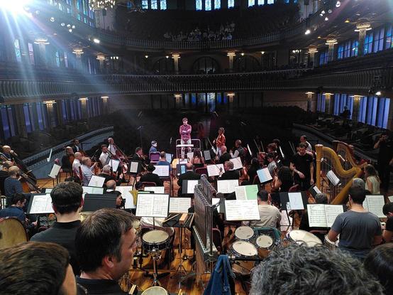 El palau de la música catalana des de l'escenari
