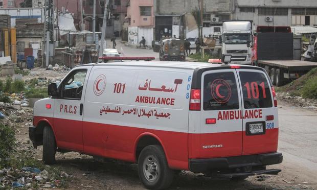 Una ambulancia en Cisjordania en una imagen de archivo. (Europa Press/Contacto/Nasser Ishtayeh)