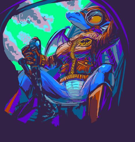 anthropomorphic dragon or lizard person wearing a bomber jacket, aviator glasses, gloves and boots but not trousers sits in the cockpit of some sort of fighter aircraft while attempting an intense facial expression and reaching out of view with one hand