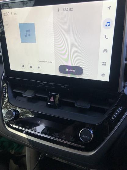 Stupid car with no CD player and bluetooth audio system.