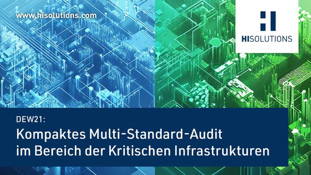 DEW21: Kompaktes Multi-Standard-Audit im Bereich der Kritischen Infrastrukturen