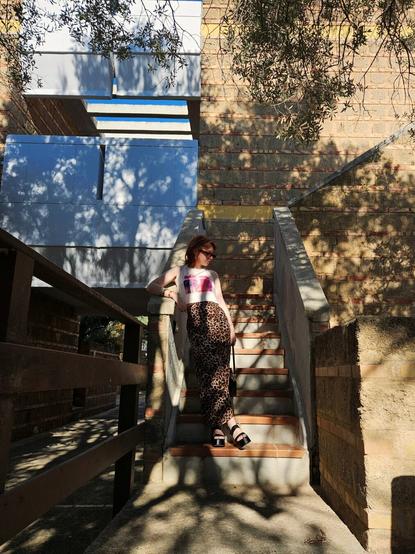 Stylish girl in italy