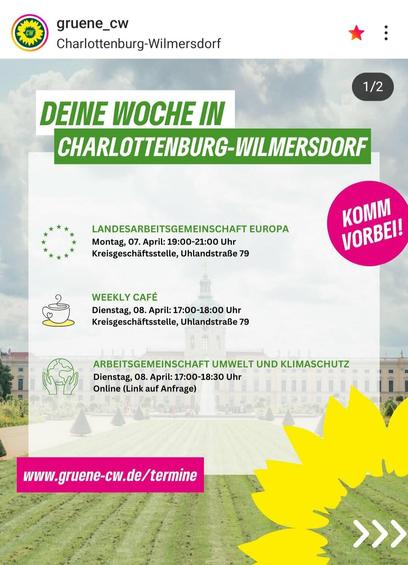 Termine auch unter www.gruene-cw.de