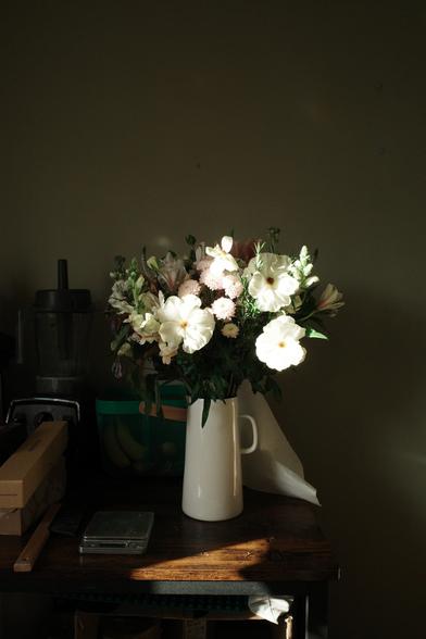 Flowers in a beautiful light