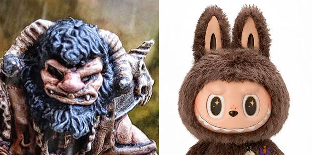 The ogre and the labubu look quite similar, actually.