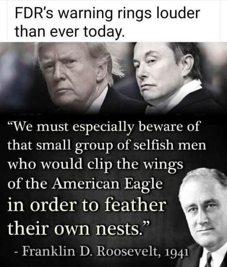 Franklin d Roosevelt we must..