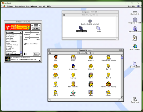Mac OS 8.1, The Simpsons Screen Saver CD-ROM