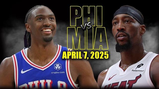 Miami Heat vs Philadelphia 76ers Full Game Highlights - April 7, 2025 | NBA Regular Season