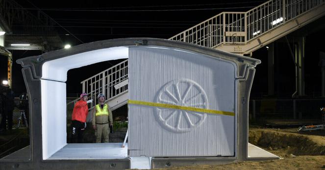 How Japan Built a 3D-Printed Train Station in 6 Hours