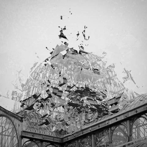 Deconstruction of an image of a glass house