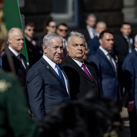 Prime Minister Benjamin Netanyahu of Israel and Prime Minister Viktor Orban of Hungary in Budapest last week.