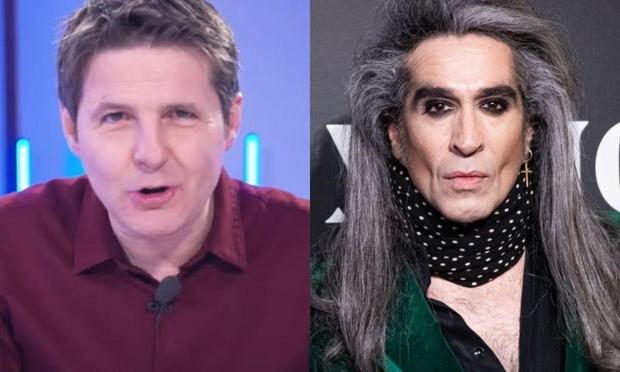 El periodista Jesús Cintora y el músico Mario Vaquerizo. (YOUTUBE / GETTY)