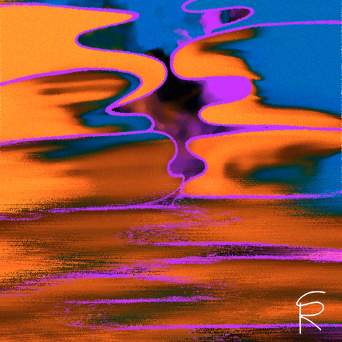 This abstract artwork features a vibrant palette of orange, purple, and blue. The image is dominated by two differently colored blobs that appear to gradually layer atop one another as they fade into noise. These shapes are outlined in a bold purple hue. The image is both visually stimulating and thought-provoking, leaving the viewer to interpret its meaning and symbolism. And that's all I have to say. (originally created on March 23, 2025) This work is licensed under CC BY-ND 4.0 (https://creativecommons.org/licenses/by-nd/4.0)