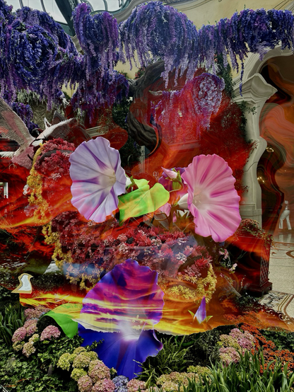 Abstract art of flowers