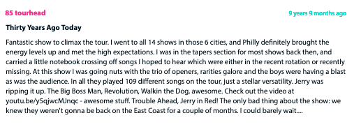 screenshots of memories from Internet Archive & elsewhere