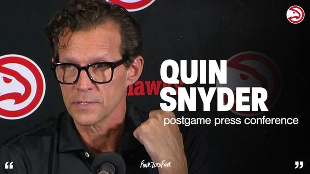 Atlanta Hawks vs. Orlando Magic Postgame Press Conference: Quin Snyder