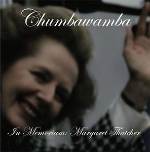 Cover of the album "In Memoriam" by Chumbawamba released the day when Margareth Thatcher died