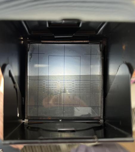 Focusing screen of Meopta Flexaret