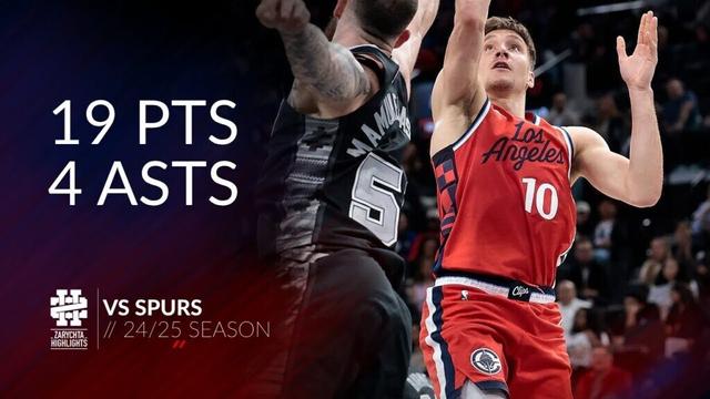 Bogdan Bogdanovic 19 pts 4 asts vs Spurs 24/25 season