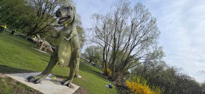 Dinosaurs at Singleton Park