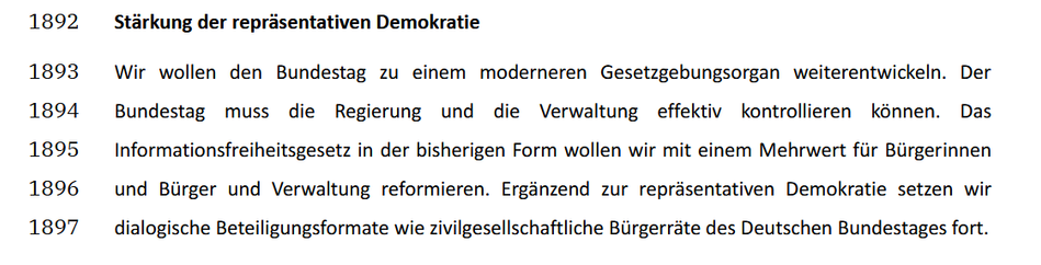 Das Informationsfreiheitsgesetz in der bisherigen Form wollen wir mit einem Mehrwert für Bürgerinnen und Bürger und Verwaltung reformieren.