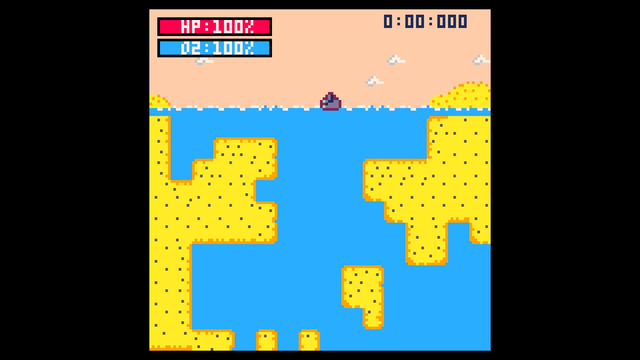 erste GFX-Iteration meines U-Boot-Spiel auf PICO-8